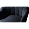 Melta Fabric Accent Chair in Black Colour