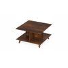 Sydney Engineered Wood Sqaure Shape Coffee Center Sofa Teapot Teapoy Console Corner Side For Sofa Living Room Home Hall Furniture (Brown Maple)