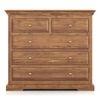 Tuscany Solid Wood Chest of 5 Drawers in Natural Teak Finish