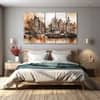 The Castle Decor Vintage Art Wall Painting Wooden Framed Digital Painting 27x48 Inch (Style 1)