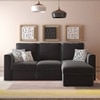 Kowloon Sectional 3 Seater Pull Out Sofa cum Bed In Pebble Grey Colour