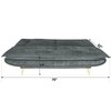 Bliss 3 Seater Sofa Cum Bed In Grey Colour