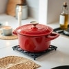 Metalsmith Square Metal Trivet Black Heat Resistant Table Protector