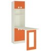 Royale Kids Folding Study Desk cum Bookshelf in Light Orange Colour