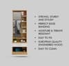 Hexa Red Wooden Dressing Table in Giant Wood and Frosty White Colour