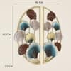 W-Mina Abstract Metal Wall Decor in Multicolor Set of 1