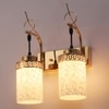 Eliante Modern Wall Lights Mild Steel & Glass Material Gold & White Finish