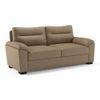 Adelaide 3 Seater Leatherette Sofa in Cappuccino Colour