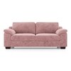 Esquel Essential 3 Seater Fabric Sofa In Desert Rose