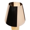 ELARE Glass Table LED Lamp Royal Brass Antique Finish Diamond Cut Glass Warm White Lampshade