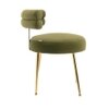 Swizzy Solid Wood Accent Chair in Green Colour