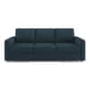 Apollo Compact Sofa Set (Colour : Indigo Blue, Cushion : Soft, Back Type : Regular, Seater : 3+1+1)