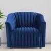 Camro Fabric Sofa (Navy Blue)