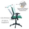 Ebeaony Mid Back Ergonomic Chair in Dark Green Colour