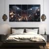 The Castle Decor Butterflies Art Wall Painting Wooden Framed Digital Painting 27x48 Inch