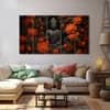 The Castle Decor Lord Buddha Meditation Wall Painting Wooden Framed 27x48 Inch (Style 11)