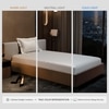 Stoa Paris 300TC UltrSatin Single Bedsheet Set Satin Single Vanilla White