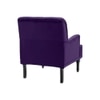 Velora Tufted Back Fabric Lounge Chair- Purple