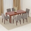 Atlas Solid Wood 6 Seater Compact Dining Table with Atlas Dining chair