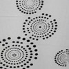 Black And White Geometric 330 Tc  Cotton Flat  Single Bed Size Bedsheet With 1 Pillow Cover