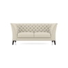 Weston 2 Seater Half Leather Sofa In Creme Fraiche Italian Leather