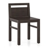 Casella Solid Wood Dining Chair in Mahogany Finish - Set of 2