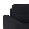 Verona Premium 1 Seater Fabric Sofa in Deep blue velvet Colour