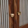 Akira Sheesham Wood Book Case Cum Crockery UnitIn Provincial Teak Finish
