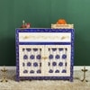 D'Dass Big White Sheesham and Mdf Wooden Temple For Pooja With Cabinet
