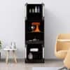 Hexa Red Crockery Unit Multipurpose Wooden Storage Cabinet in Flower Wenge Colour
