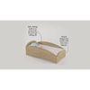 Loopy Loop Engineered Wood Bed in Multi Coloured Colour
