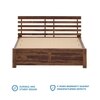 Penta Solid Wood Queen  Size Bed Without Storage (Provincial Teak Finish)