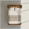 Valerio Duo-Panel Luxe Queen Size Bed in Mustard colour Velvet with Oak wood Frame