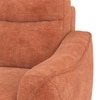 Ronan Left Aligned 3 Seater Sectional Fabric Sofa In Rust Colour