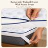 Loom and Needles 2 Layered Gel Memory Foam Mattress Topper Soft 75x36