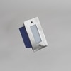 Ankle Square Led Outdoor Foot Light In Aluminum Grey Finish