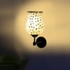 Devansh Metal Electric Wall Light in Black Colour with Multi Shade Count of 1 Light