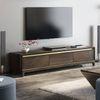 Taarkashi Solid Wood Free Standing TV Unit in American Walnut Finish