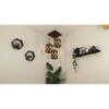 Symmetric Brown Solid Wood Cluster Hanging Light