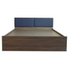 Namah Engineered Wood Queen Size Bed In Walnut Finish