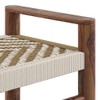 Fijara Solid Wood 1 Seater Bench In Teak Finish