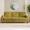 Apollo Neo 3 Seater Fabric Sofa in Olive Green Colour (Back Height : Regular, Cushion Type : Soft)