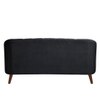 Nilo Velvet 3 Seater Sofa Dark in Grey Colour