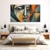 The Castle Decor Women Abstract Wall Painting Wooden Framed Digital Painting 27x48 Inch (Style 8)
