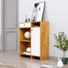 Hexa Red Multipurpose Storage Cabinet With 1 Drawer 1 Door in Giant Wood And Frosty White Colour