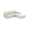 Apollo Compact Sofa (Colour : Pearl, Cushion : Soft, Back Type : Regular, Seating Capacity : Right Aligned 2 Seater + Right Aligned Chaise)