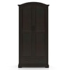 Alexandra Solid Wood 2 Door Wardrobe in American Walnut Finish