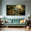The Castle Decor Beautiful Deer Wall Art Framed Painting 27x48 Inch (Style 2)