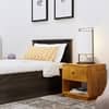 Hexa Engineered Wood Modern Single Bed With Headboard With Storage In Flower Wenge