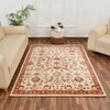 Multicolor Traditional Machine Made Polyester 6 X 9 Feet Carpet